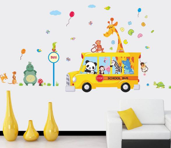 Decal xe bus tới trường hiệu Zooyoo